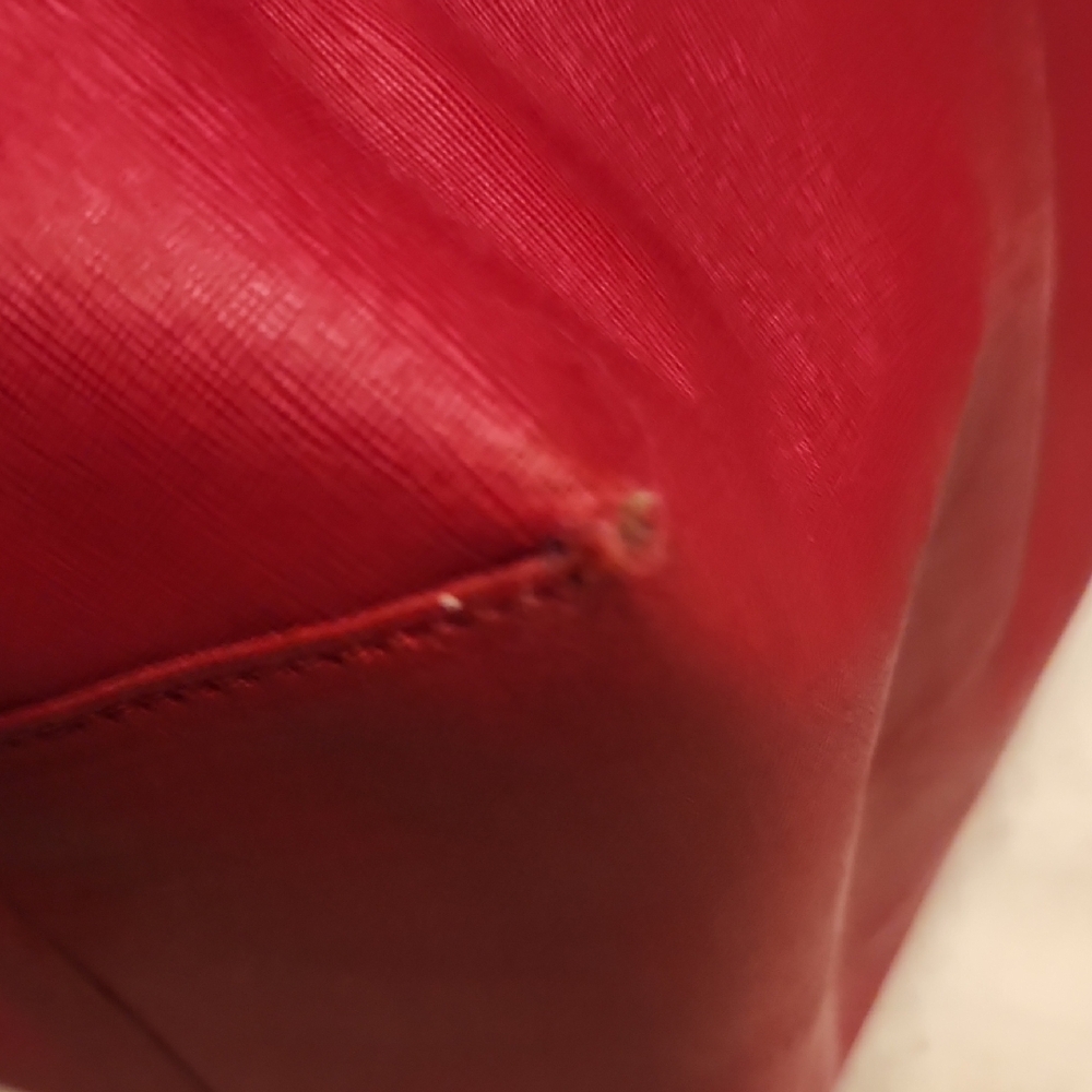 DKNY Cherry Red Women's Tote - Picture 13 of 16